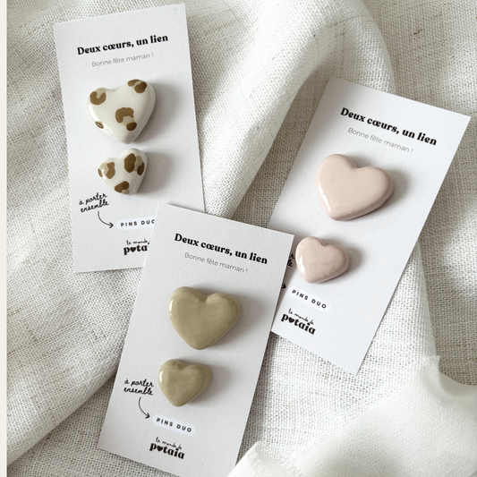 Pins Duo Cœur – Édition Limitée Fête des Mères