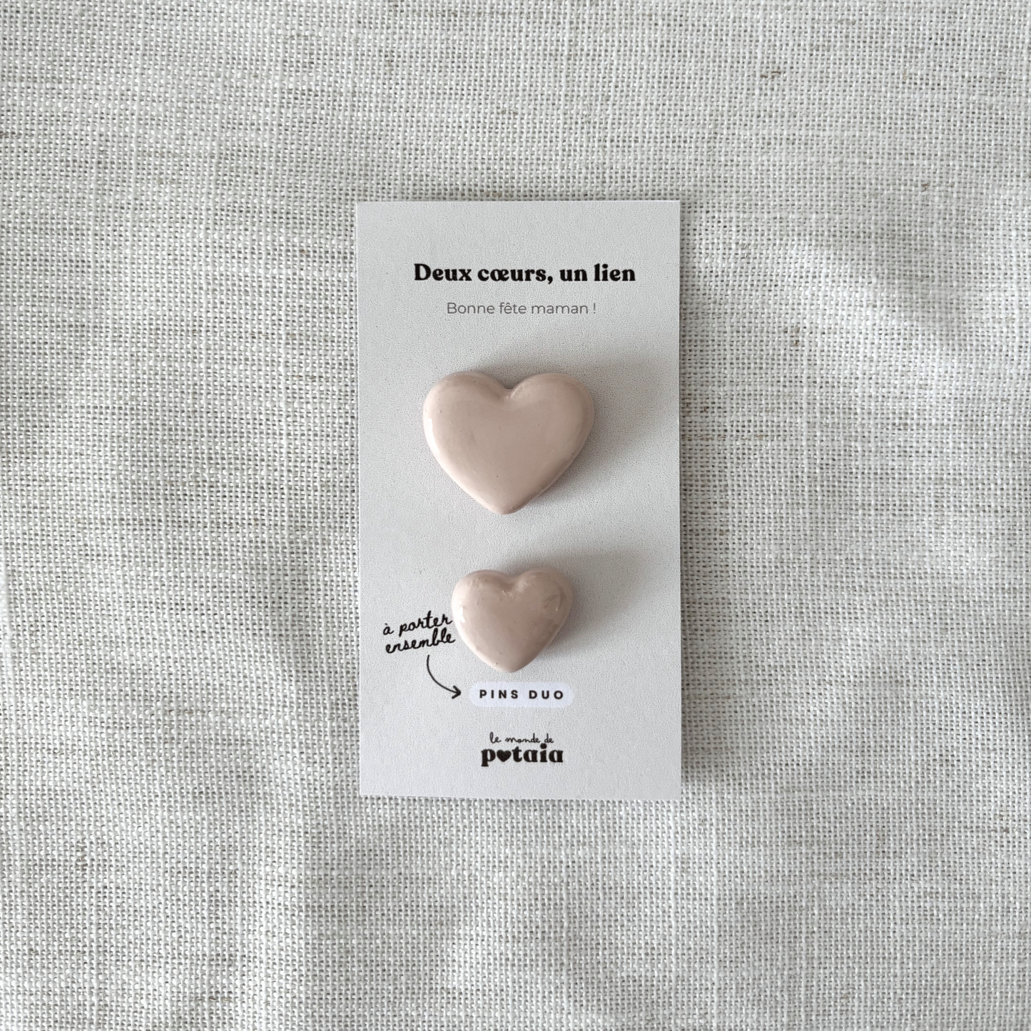 Pins Duo Cœur – Édition Limitée Fête des Mères