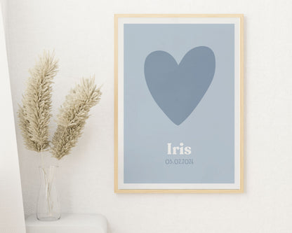 Affiche encadrée  – Coeur tendre