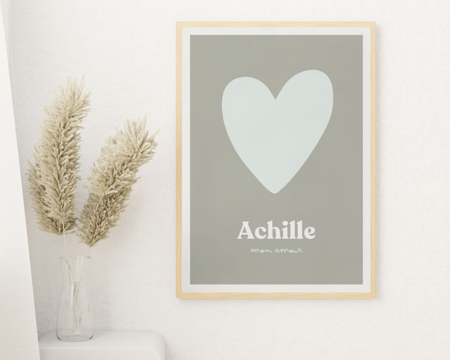 Affiche encadrée  – Coeur tendre